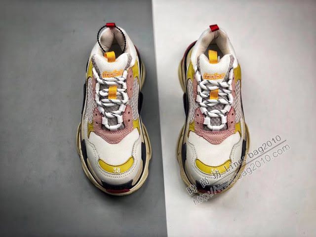 Balenciaga經典款男女鞋 巴黎世家頂級版本Triple-S 17老爹鞋 Balenciaga情侶款老爹鞋  hdbl1230